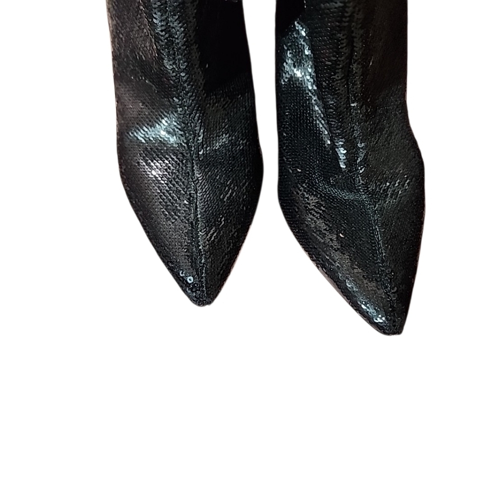 Guess black sequin  Slouchy booties size 7.5 - Picture 3 of 7